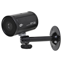 KT&C KPC-HDB450MW 1080p 2.1MP HD-SDI Mini Bullet Camera, 3.6mm Megapixel Board Lens, OSD, Digital D/N, White