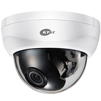 KT&C KPC-HDD122M 1080p 2.43MP Indoor Dome Type HD-SDI Camera, 3.6mm Fixed Lens, OSD, True Mechanical D/N, DC12V, White Body