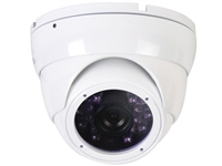 KT&C KPC-HNV522M 1080p 2.1MP IR Turret Dome HD-SDI Camera, 3.6mm Board Lens, True D/N, IP66, White