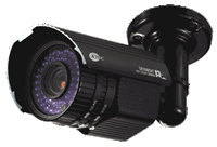 KT&C KPC-N700NH10 550TVL Super Night Vision IR Outdoor Bullet Camera, 2.8-12mm Auto Iris Lens, Cable-thru Braket, True D/N, IP67