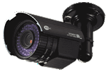KT&C KPC-N700NH8 550TVL Super Night Vision IR Outdoor Bullet Camera, 9-22mm Auto Iris Lens, Cable-thru Braket, True D/N, IP67
