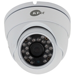 KT&C KPC-ND521NUW 750TVL Outdoor Mini Dome Camera, 3.6mm Fixed Lens, 0Lux, Digital D/N, DC12V, IP66, White Body