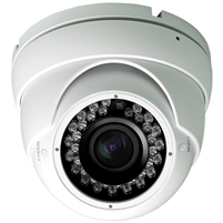 KT&C KPC-ND721NUV17W 750TVL Outdoor Mini Dome Camera, 2.8-12mm External Focus Varifocal Lens, 0Lux, Digital D/N, OSD, DNR, WDR, BLC, DC12V, IP66, Bronze Body
