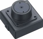 KT&C KPC-S400P3 420TVL Super Mini Square B/W CCD Camera, 3.7mm Flat Pinhole Lens