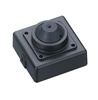 KT&C KPC-S500P1 420TVL Super Mini Square B/W CCD Camera, 3.7mm Semi Cone Pinhole Lens