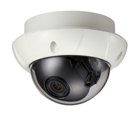 KT&C KPC-VDQ101NHV14 550TVL Outdoor Armored Color Dome Camera, 2.6-11mm Varifocal Lens, Dual Voltage, IP66, Ivory Body