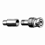 BNC Crimp-On Connector For RG-6 75 Ohm