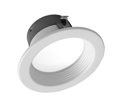 DLR4(v6) 4-inch White Selectable Recessed LED Downlight with Baffle