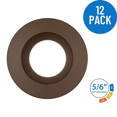 DLR56 SELECT 5/6 in. LED Recessed Downlight, Oil-Rubbed Bronze 12 Pack