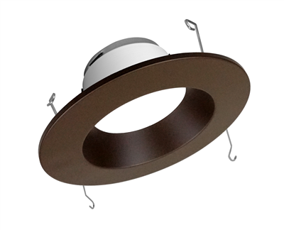 NICOR DLR56512 5-6 Inch Oil-Rubbed Bronze 1200 Lumen Dimmable Recessed LED Downlight