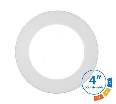 NICOR DSK43120S 4 in. Selectable Surface Mount LED Downlight