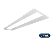 NICOR TACS2 Series Selectable 1x4 Architectural LED Troffer (2-Pack)