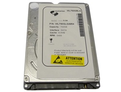 White Label 750GB 8MB Cache 5400RPM SATA300 9.5mm 2.5" Notebook Hard Drive w/1-Year Warranty