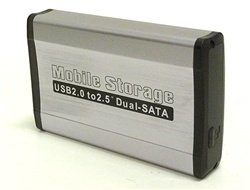 GoHardDrive 1TB 8MB cache Small & Lightweight USB Pocket Hard Drive (USB powered, 2x Samsung HM500LI 500GB SATA 2.5" Notebook HDD)- w/ 3 Years Warranty