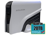 Avolusion PRO-Z Series 20TB USB 3.0 External Hard Drive for WindowsOS Desktop PC / Laptop (White) - 2 Year Warranty