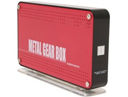 Galaxy METAL GEAR Metal Gear Box II 3506SASP-Red Aluminum 3.5 inch SATA to USB 2.0 + SATA External Hard Drive Enclosure - Retail