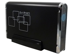 SunBright 3.5inch eSATA & USB 2.0 External Hard Drive Enclosure (Black) - Retail