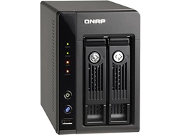 QNAP 2-Terabyte (2TB) Turbo NAS TS-259 Pro 2-Bay All-in-one Superior Performance Network Attached Storage Server with iSCSI for Business - (Powered by 2x Western Digital 1TB WD1002FAEX 2TB 64MB Cache SATA2 Hard Drive - New w/ 3 Year Warranty)