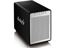 Galaxy 4500MGB Firewire 800, 400 & USB 2.0 Quad Bay RAID 0, 1, 10, JBOD 3.5" 4 Bay External Hard Drive Enclosure (for Mac & PC)- Retail