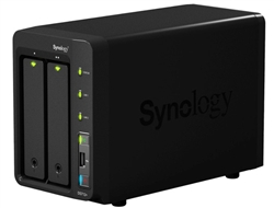 Synology DS712+ High-performance & Scalable 2-Bay Gigabit iSCSI All-in-one RAID 0/1 NAS Server for Home and Small Business (Diskless) - Retail