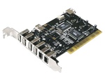 Avolusion GP-PCI-6U3F USB 2.0 & FireWire PCI controller card - Retail w/ 1 year warranty