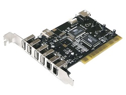 Avolusion GP-PCI-6U3F USB 2.0 & FireWire PCI controller card - Retail w/ 1 year warranty