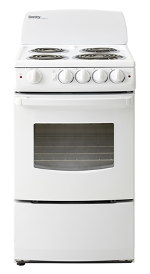 Danby Designer 2.4 20" Electric Range - Window - White