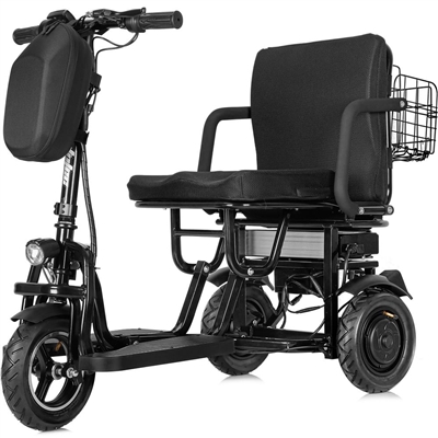 MotoTec Folding Mobility Electric Trike 48v 700w Dual Motor Lithium