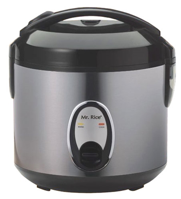 Sunpentown 6 Cup Rice Cooker with Stainless Body