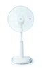 Sunpentown 16â€³ O-shaped Oscillating Standing Fan - White