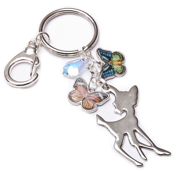 Mirajo jewelry Bambi Keychain on white background