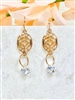 Decor Earring on white background