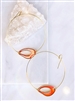 Enamel-Hoop Earring