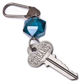 mirajo Jewelry Jewel Tone Dreams Keychain on white background