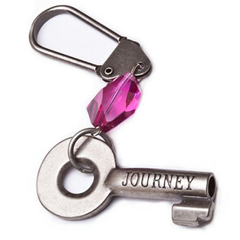 Jewel Tone Journey Keychain