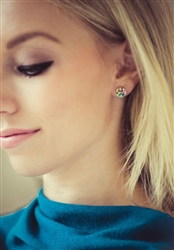 Pave Stud Earring