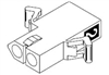 MOLEX 03-09-1022P .093" 2 PIN INLINE CONNECTOR HOUSING      RECEPTACLE