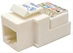 CIRCUIT TEST 100-509 RJ45 CAT5E KEYSTONE JACK WHITE,        SELF INSTALLING *PUNCHDOWN TOOL NOT REQUIRED*