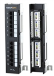 SIGNAMAX 12458M-C5E 12 PORT LOADED CATEGORY 5E (CAT5E)      UNSHIELDED WALL-MOUNT MINI PATCH PANEL, WITH 89D BRACKET