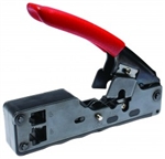 PLATINUM 12507C TELE-TITAN MODULAR PLUG CRIMP TOOL, FOR STANDARD MODULAR PLUG CONNECTORS (RJ45/RJ11), STRANDED & SOLID