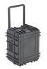 UK 1322WNFBLK 1322 TRANSIT CASE BLACK WITH WHEELS NO FOAM   (ID: 21.8" X 17.8" X 13.4") *SPECIAL ORDER*