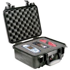 PELICAN CASE W/FOAM BLK (12" X 9-1/16" X 5-3/16") 1400BLK   MFR# 1400-000-110