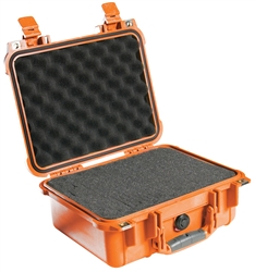 PELICAN CASE W/FOAM ORANGE (12" X 9-1/16" X 5-3/16") 1400ORG MFR# 1400-000-150