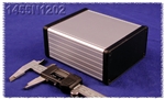 HAMMOND 1455N1202 EXTRUDED ALUMINUM ENCLOSURE 4.72" X 4.06" X 2.09" WITH PLASTIC END PANELS