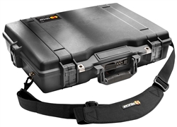 PELICAN LAPTOP CASE W/FOAM BLACK (MFR# 1495-000-110) 1495BLK (ID 18.87"L X 13.12"W X 3.81"D) *SPECIAL ORDER*