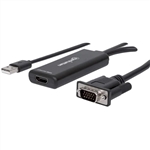 MANHATTAN 152426 VGA AND USB TO HDMI CONVERTER, CONVERTS ANALOG VGA VIDEO AND USB AUDIO TO A DIGITAL HDMI SIGNAL