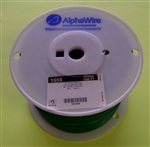 ALPHA 18AWG STRANDED GREEN HOOKUP WIRE 1555-1000GRN         (1000 FEET)