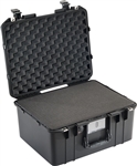 PELICAN AIR CASE WITH FOAM (MFR# 015570-0001-110) 1557BLK   BLACK (ID 17.33"L X 13.00"W X 9.75"D) *SPECIAL ORDER*