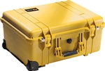 PELICAN CASE NO FOAM YELLOW (MFR# 1560-001-240) 1560NFYEL   (ID 20.37"L X 15.43"W X 9.00"D) *SPECIAL ORDER*