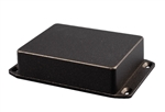 HAMMOND 1590LBFLBK BLACK ALUMINUM DIECAST ENCLOSURE WITH FLANGED LID, 1.99" X 1.99" X 1.06"